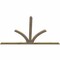 Ekena Millwork Richland Rough Sawn Timber Gable Bracket, Douglas Fir, 96"W x 60"H x 2"D x 4"F, 15/12 Pitch GBW096X60X0204RIC00RDF - alternate 3